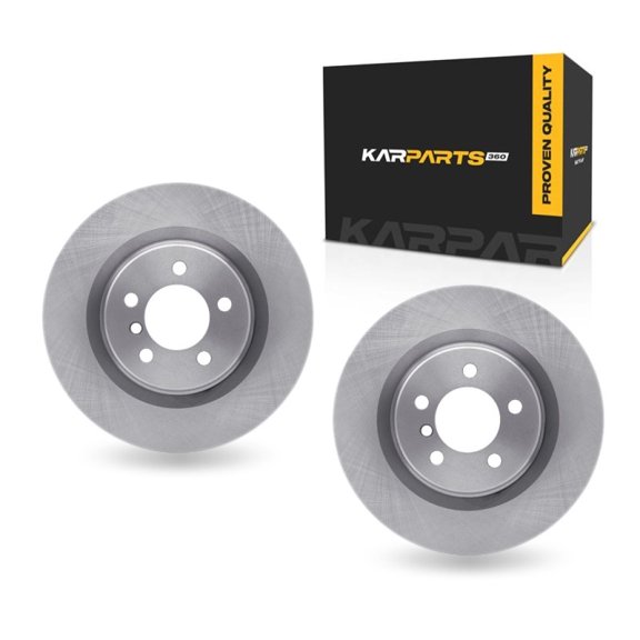 KarParts360 For Land Rover Range Rover 2006 2007 2008 2009 Disc Brake Rotors | Front | Set Of 2 | Cast Iron Material