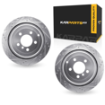 thumbnail image 1 of KarParts360 For Land Rover Range Rover 2006-2012 Brake Rotor Set | Silver, 1 of 4