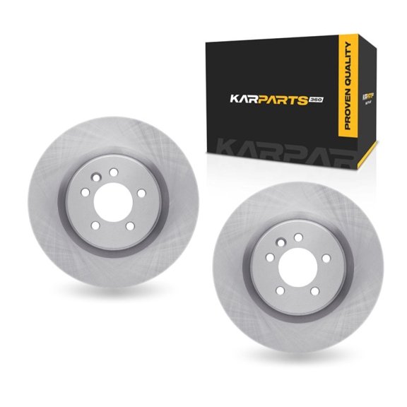 KarParts360 For Land Rover Range Rover Sport 2008 Disc Brake Rotors | Front | Set Of 2 | Cast Iron Material
