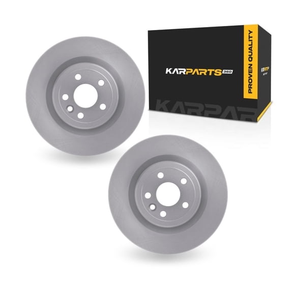 KarParts360 For Land Rover Range Rover Velar 2018 2019 2020 Brake Rotors Rear