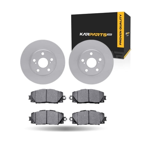 KarParts360 For Lexus CT200h 2011-2017 Brake Set Front | Cast Iron | Performance/Racing Driving Style | Plain Rotor Style
