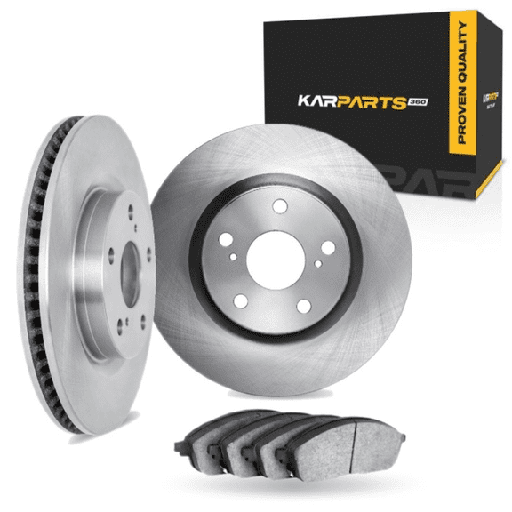 KarParts360 For Lexus ES300/LS400 1992 93 94 95 1996 Brake Set Front | Cast Iron | Excluded Calipers | Solid | Plain Rotor Style