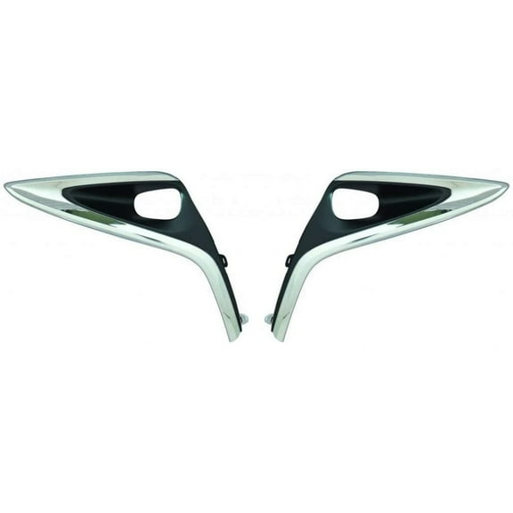 KarParts360 For Lexus ES350 Front Bumper Insert Unit 2016 2017 Pair Driver and Passenger Side LX1038115