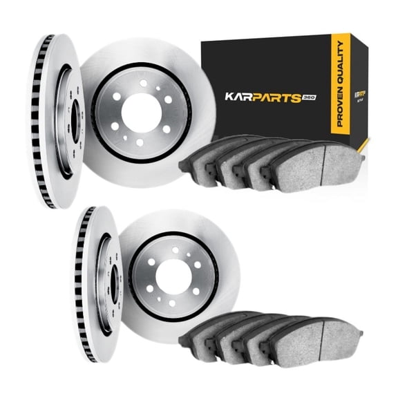 KarParts360 For Lincoln Mark LT 2012 2013 2014 Brake Set Front And Rear