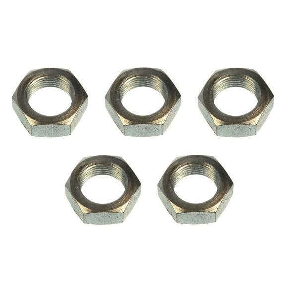 KarParts360 For Lincoln Town Car 1990 Spindle Nuts | 5 Pieces | 1-1/8 Inches Hex Size | 13/16-20 Thread Size | Replacement For 3199506, 383840-S