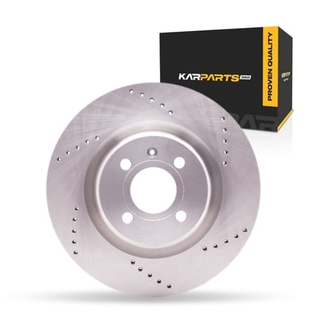 KarParts360 For Lotus Elise 2005-2011 Disc Brake Rotor | Front | Drilled Style | 288 Millimeters/11.34 Inches Outside Diameter | 4 Stud/Lug Hole