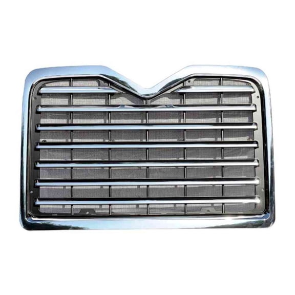 KarParts360 For Mack CXN/CXP 2006 2007 Grille | Plastic | Chrome Finish | Screws; Clips Attachment Type | Replacement For 20791629, 25166278
