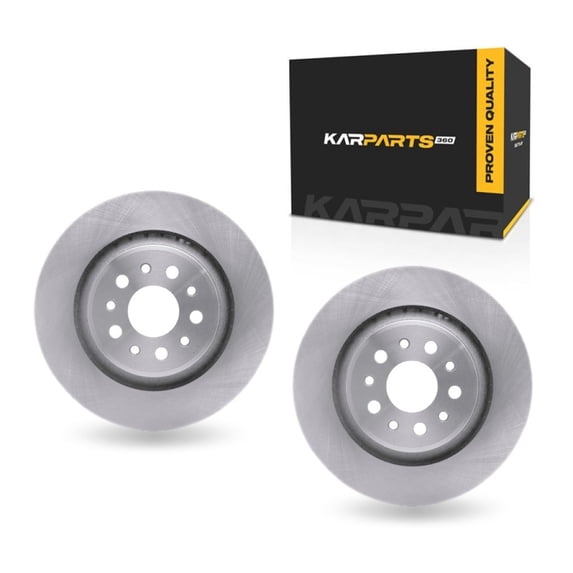 KarParts360 For Maserati Levante 2017-2024 Disc Brake Rotors | Rear | Set Of 2 | Cast Iron Material