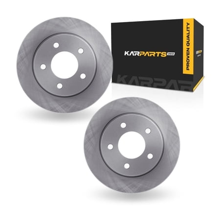 KarParts360 For Mazda 3 Sport 2010 2011 2012 2013 Disc Brake Rotors | Rear | Set Of 2 | Cast-Iron Material
