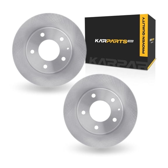 KarParts360 For Mazda 626 1993-2002 Disc Brake Rotors | Front | Set Of 2 | Cast Iron Material