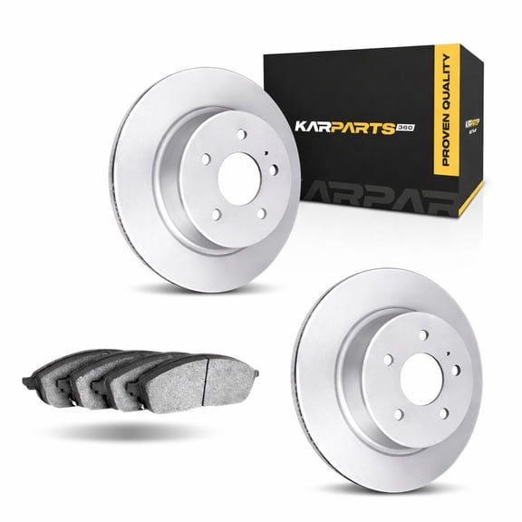 KarParts360 For Mazda CX-30 2020 21 22 23 24 2025 Brake Set | Cast Iron Rotor Material | Plain Style | Performance / Racing Driving Style