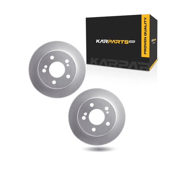 KarParts360 For Mercedes-Benz 190E 1990 1991 1992 1993 Brake Rotors Rear