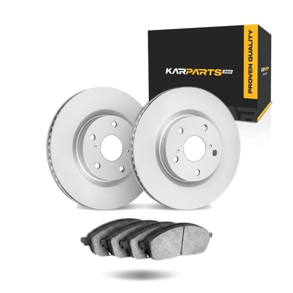 KarParts360 For Mercedes-Benz CLK430 2003 Brake Set Front | Plain Rotor Style | Performance/Racing Driving Style