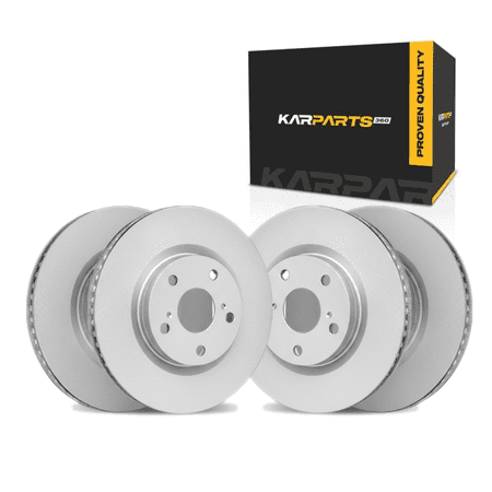 KarParts360 For Mercedes-Benz E500 2006 Brake Set Front and Rear | Cast Iron Rotor | Performance / Racing Driving Style | 1-Piece Rotor Construction