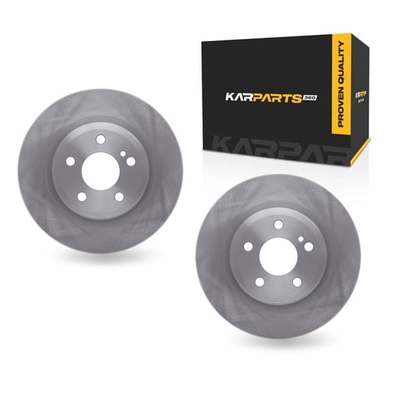 KarParts360 For Mercedes-Benz SLK350 2012 13 14 15 2016 Brake Rotors Rear