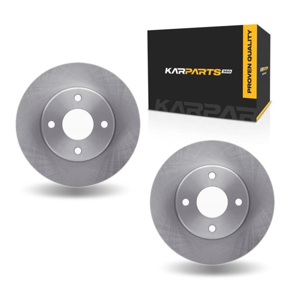 KarParts360 For Mercury Cougar 1999 2000 2001 2002 Brake Rotors Front | Cast Iron