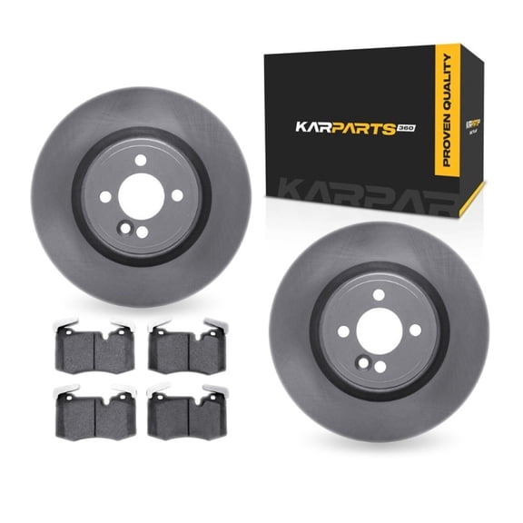 KarParts360 For Mini Cooper 2009 10 11 12 13 2014 Brake Rotor Set
