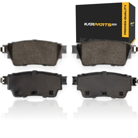 KarParts360 For Mitsubishi Outlander 2022 2023 2024 Brake Pads | Ceramic | Mechanical Pad Wear Sensor | 42 Millimeters / 1.65 Inches Inner Height