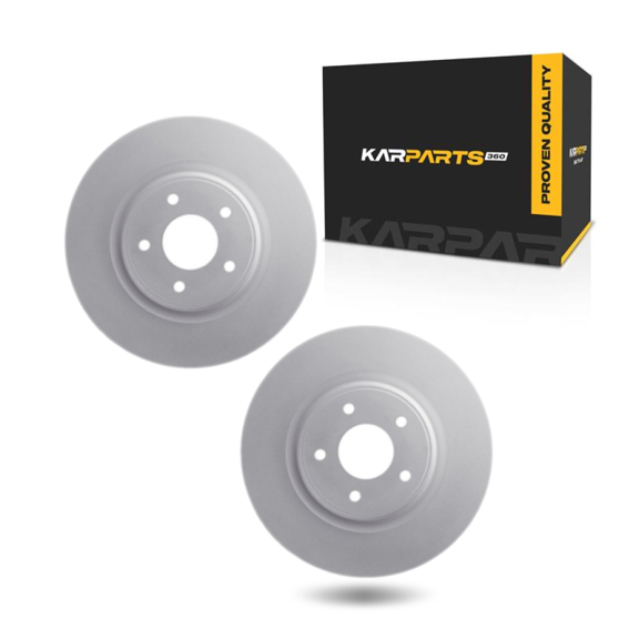 KarParts360 For Nissan Z 2023 2024 2025 Brake Rotors Front | Cast Iron Rotor Material