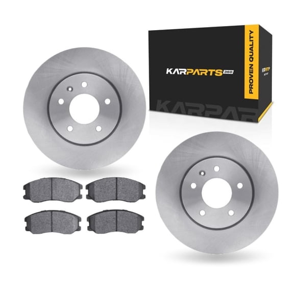 KarParts360 For Pontiac Torrent 2007 2008 2009 Brake Rotor Set Front