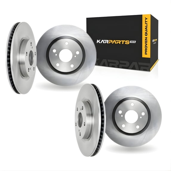 KarParts360 For Porsche 911 2009 2010 2011 2012 Disc Brake Rotors | Front and Rear | Set Of 4 | Cast Iron Material