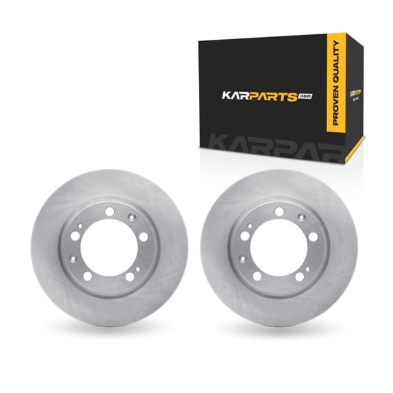 KarParts360 For Porsche 968 1992 1993 1994 1995 Disc Brake Rotors | Front | Set Of 2 | Cast Iron Material