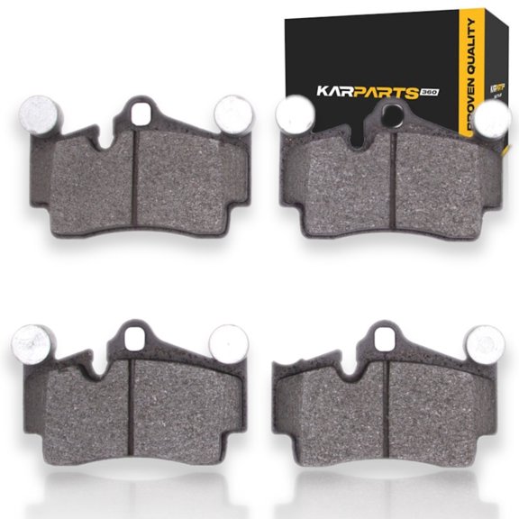 KarParts360 For Porsche Cayenne 2008 2009 2010 Brake Pads | Ceramic | Electronic Pad Wear Sensor | 73 Millimeters / 2.87 Inches Inner Pad Height