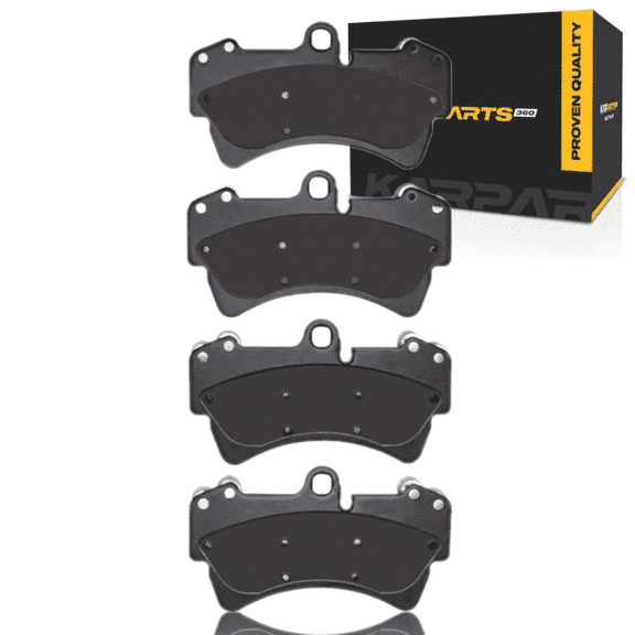 KarParts360 For Porsche Cayenne 2008 2009 2010 Disc Brake Pads | Electronic Pad Wear Sensor | 106.2 Millimeters / 4.18 Inches Inner Height