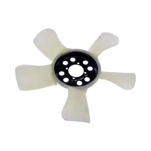 KarParts360 For Ram 4000 2011-2021 Clutch Fan Blade | Plastic Cable Material | White | 5 Blade | Replacement For 55056947AA