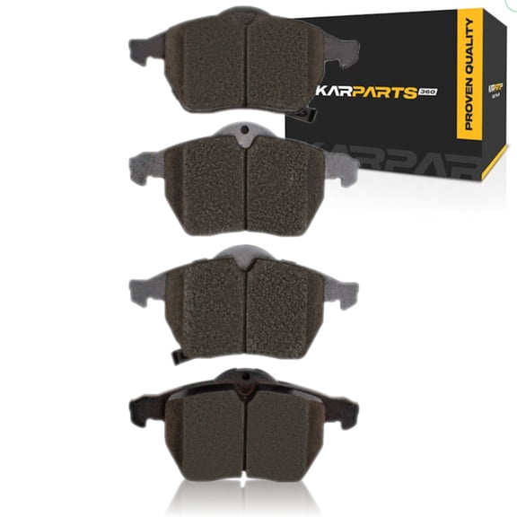 KarParts360 For Saab 9-3 1999 00 01 02 2003 Disc Brake Pads | Mechanical Pad Wear Sensor | 74.2 Millimeters / 2.92 Inches Inner Height