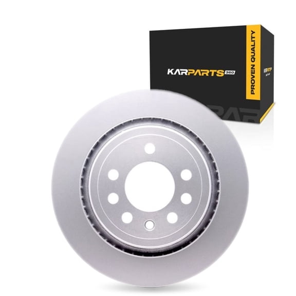 KarParts360 For Saab 9-3X 2010 2011 Brake Rotor Rear | Cast Iron | Vented | Plain Rotor | 4.33 Inches Bolt Circle | 2.76 Inches Center Hole Diameter