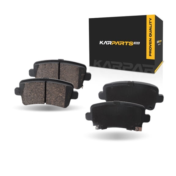 KarParts360 For Saab 9-5 2010 2011 Brake Pad Set | Rear | Organic Pad | 2-Wheel Set | Replacement For 13234468, 13237767