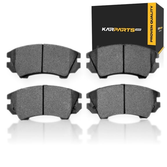 KarParts360 For Saab 9-5 2011 Brake Pads | Low Metallic | Mechanical Pad Wear Sensor | 66.3 Millimeters / 2.61 Inches Inner Height