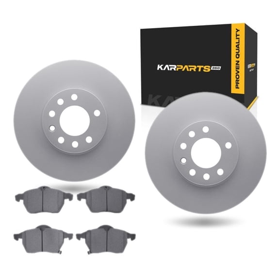 KarParts360 For Saturn L100 2001 2002 Brake Set | Plain Rotor Style