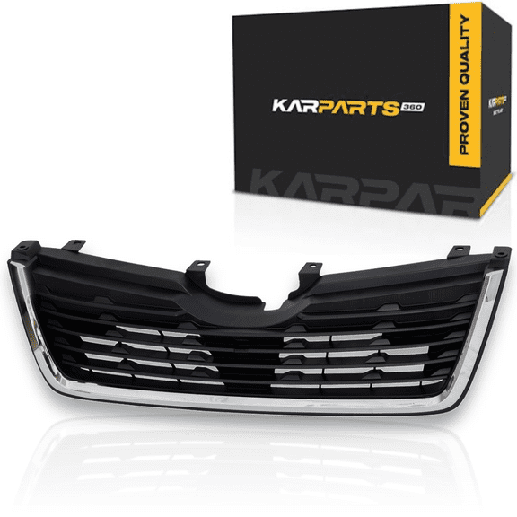 KarParts360 For Subaru Forester 2019 2020 2021 Grille | Plastic | Chrome Shell With Textured Insert | Replacement For SU1200186 | 91121SJ110