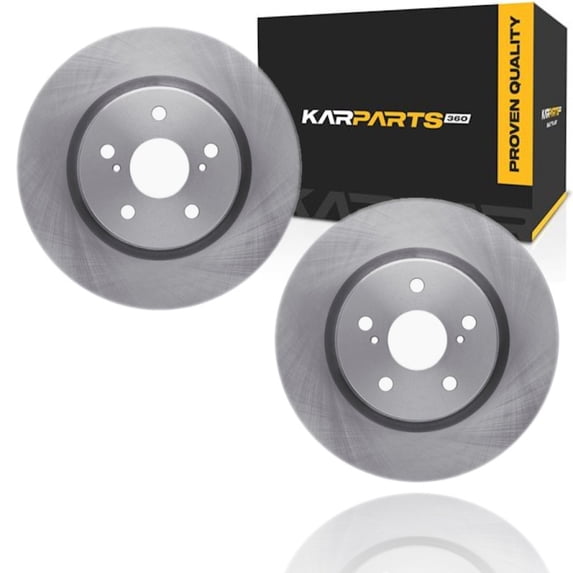 KarParts360 For Toyota Camry 2018-2025 Disc Brake Rotors | Front | Set Of 2 | Cast Iron Material