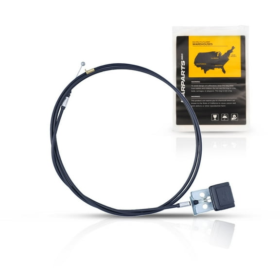 KarParts360 For Toyota Tacoma 1996-2004 Hood Release Cable | Black | Plastic/Metal | With Handle | Replacement For 5363004020