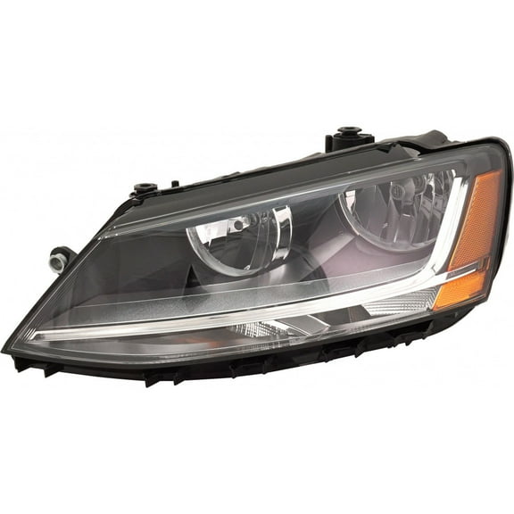 KarParts360 For Volkswagen Jetta Headlight Assembly 2017 2018 Driver Side w/ Bulbs DOT Certified For VW2502168 | 5C7 941 005 J