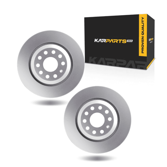 KarParts360 For Volkswagen R32 2008 Brake Rotors Rear
