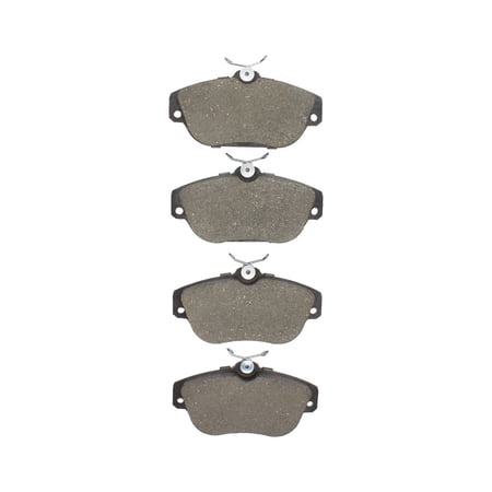 KarParts360 For Volvo 740 1991 1992 Disc Brake Pads | Front | Set Of 4 | 17.5 Millimeters/0.69 Inches Inner Pad Overall Thickness