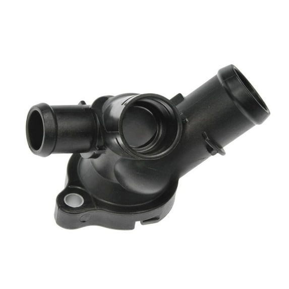 KarParts360 For Volkswagen Bora 2005 06 07 08 09 2010 Engine Coolant Water Outlet | Plastic Material | Black | 45 Degree Housing Neck Angle | 1.25 Inches Inside Diameter | For 7K121132F, 7K121132G