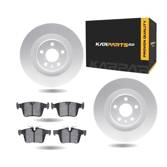KarParts360 For Volvo V60 Cross Country/S60 2019 2020 Brake Set | Plain Rotor Style