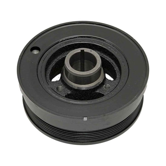 KarParts360 For Ford Bronco 1990 1991 1992 Harmonic Balancer | Black Color | Serpentine Drive Belt Type | Keyway Type | 1 Mounting Hole | Replacement For E7TZ6312-A