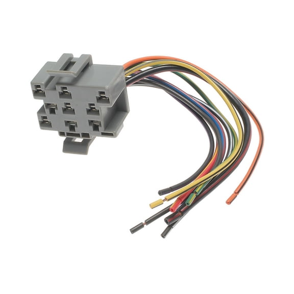 CarLights360 For Ford Bronco II/Escort 1990 Headlight Dimmer Switch Connector | Plastic | Metal Contact Terminal | Blade Terminal | Push On Attachment Method | Polygon | 1 Male Connector 3U2Z14S411KT