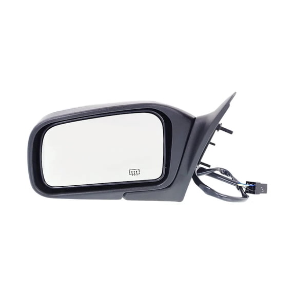 KarParts360 For Ford Crown Victoria 1995 1996 Door Mirror Driver Side | Paintable | Manual Folding | Power Adjust | Heated | Excluded Memory Recall | Replacement For FO1320129 | F6AZ17682AA