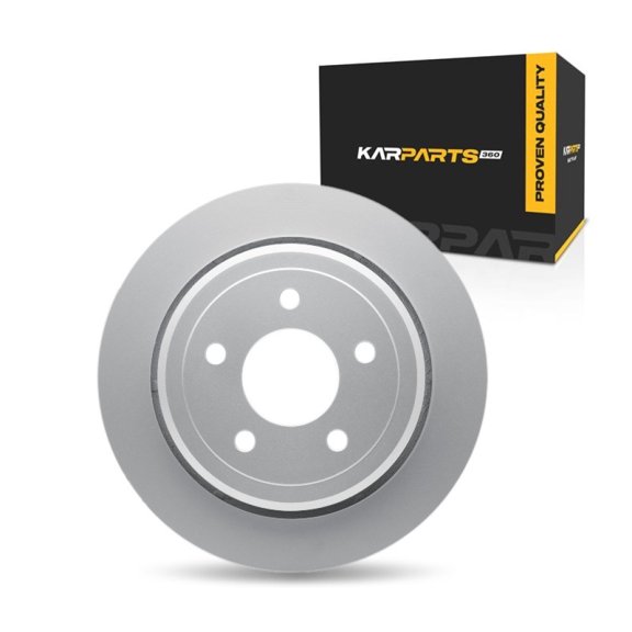 KarParts360 For Ford Crown Victoria 2003-2011 Disc Brake Rotor Rear | Cast Iron | Vented | 19 Millimeters/0.75 Inches Nominal Thickness | 295 Millimeters/11.61 Inches Outside Diameter | 5 Lug Hole