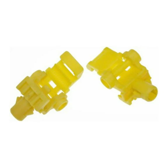 KarParts360 For Ford E-150/E-250 2007-2014 Door Lock Rod Clips | 2 Pieces | Made Of Plastic | Yellow | Clip On/Screw On Mount Type | Replacement For AC2Z6321952B