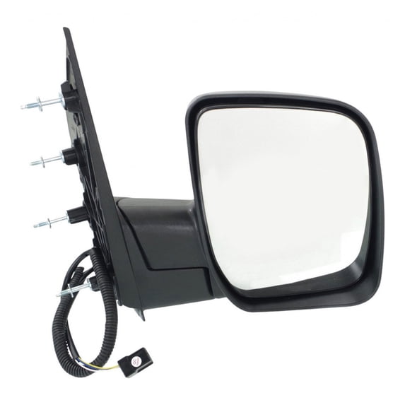 KarParts360 For Ford E-150/E-250 2009 Door Mirror Passenger Side | Power | Foldaway | Non-Heated | Single Lens | Textured Black | Convex | Replacement For FO1321338 | 9C2Z17682AA