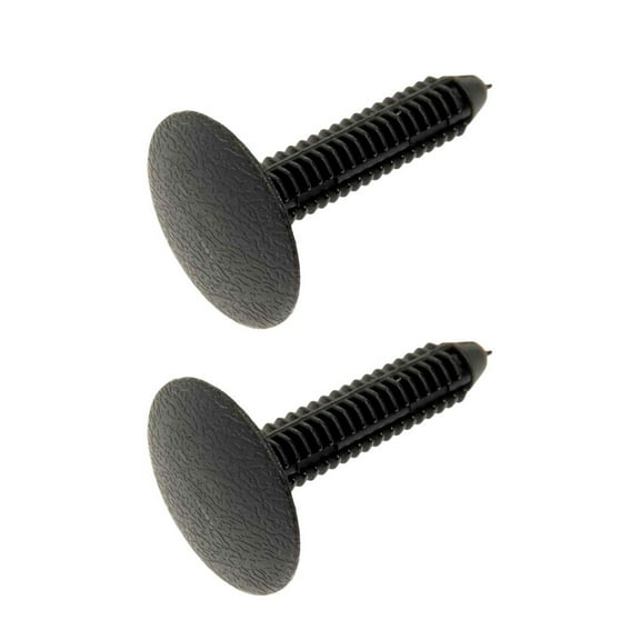 KarParts360 For Ford E-250/E-150 Econoline 1997 98 99 00 01 2002 Multi-Purpose Retainers | Nylon | Black | 6.55 Millimeters Center Groove Diameter | 26 Millimeters Head Diameter | 2 Pieces | N804349S