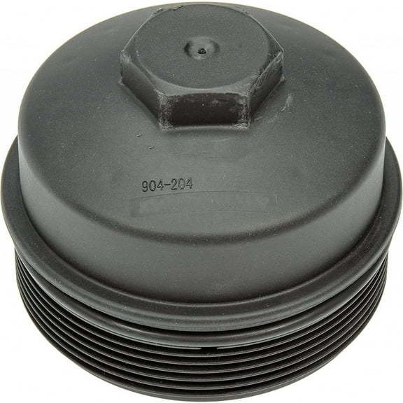 KarParts360 For Ford E-350/E-450 Super Duty 2004-2010 Engine Oil Filter Cover | Nylon Material | Black Finish | Threaded Attachment Method | Black Color | 4.15inches Diameter | Thread On Mounting Typ